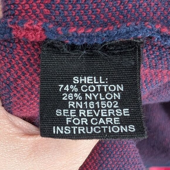 J. Peterman Luxury Blue Red Plaid Button Down Long Sleeve Sweater Dress Small - Picture 5 of 7